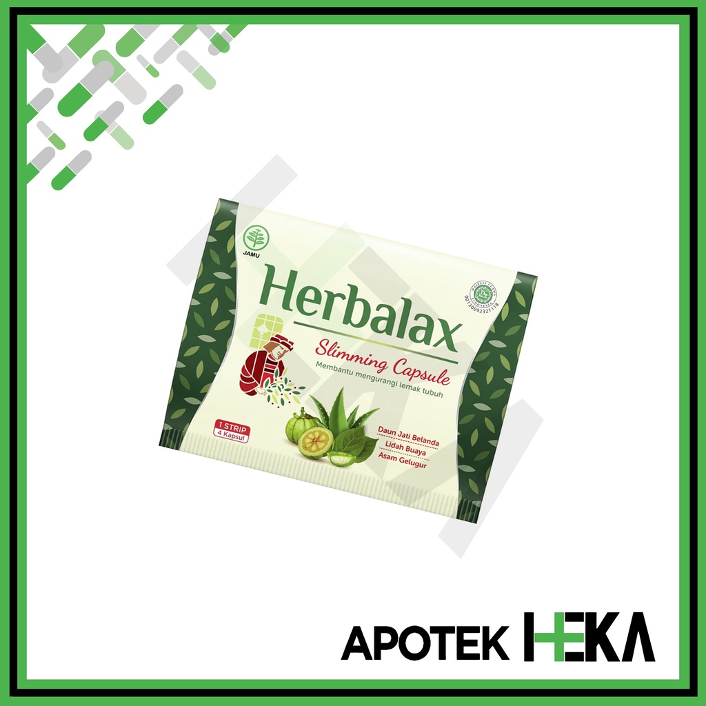 Herbalax Slimming Capsule Strip Isi 4 Kapsul Pelangsing Penurun Berat (SEMARANG)