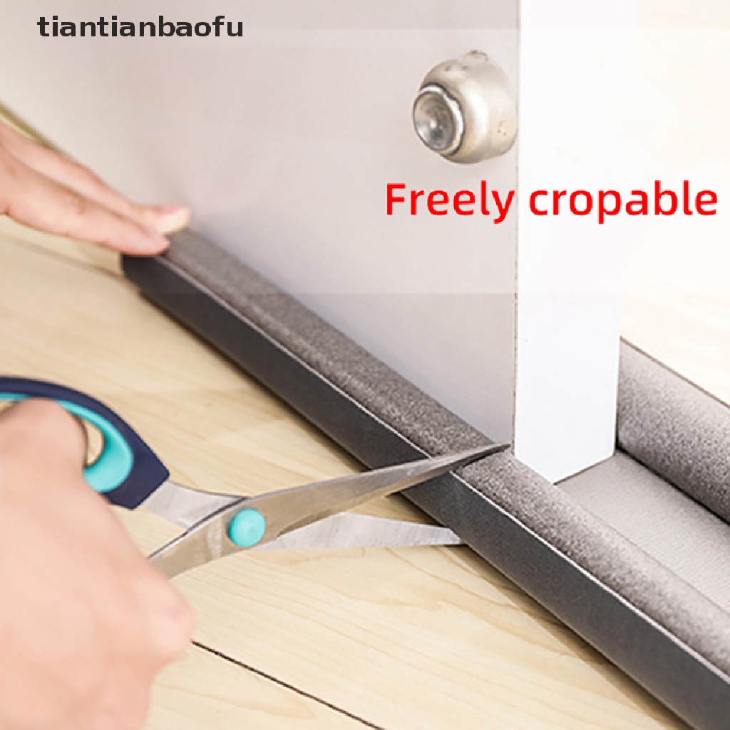 [tiantianbaofu] Flexible door bottom sealing strip sound proof noise reduction door stopper 93cm Boutique