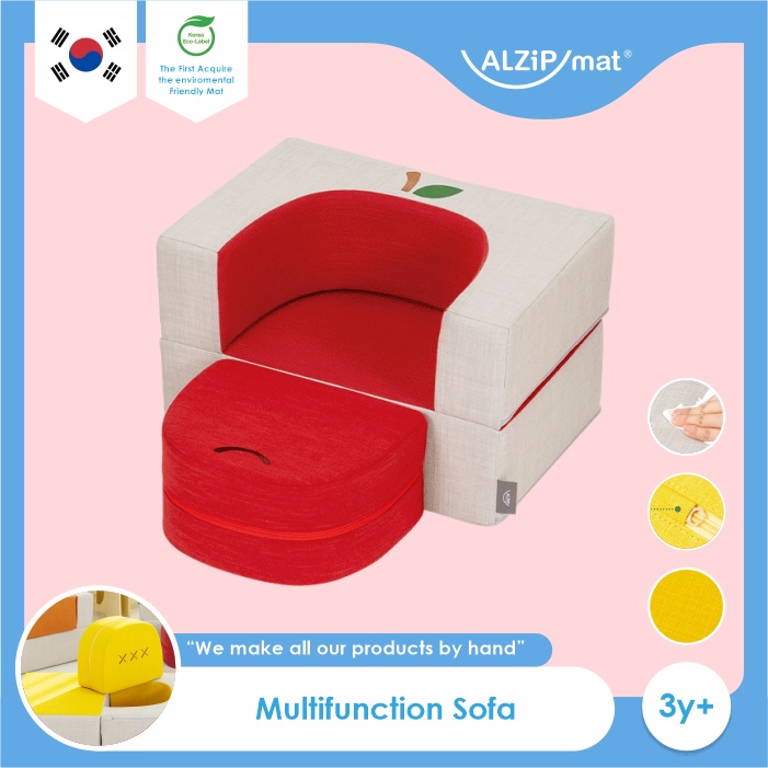 ALZiPmat YamYam Sofa - Apple / Sofa Anak