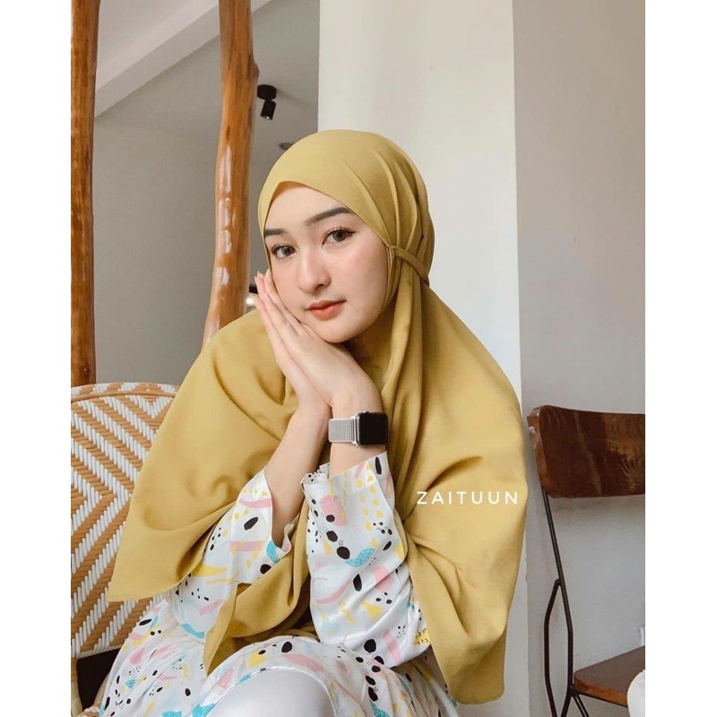 [BISA COD] INSTAN NON PED SIMPLE TALI DIAMOND CREPE / BERGO MARYAM / INSTAN SHAFA / BERGO AISYAH