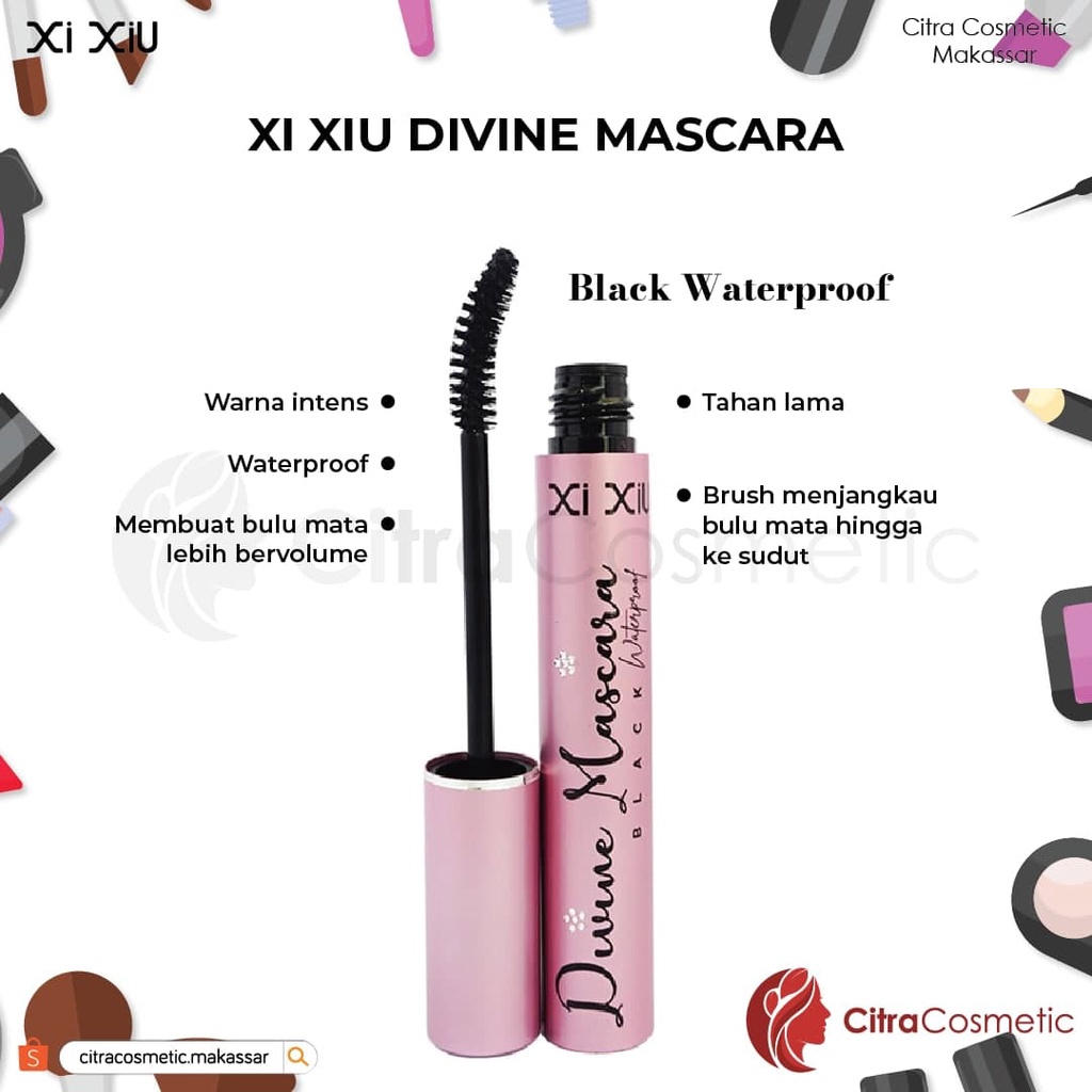 Xi Xiu Divine Mascara Waterproff Black Pink