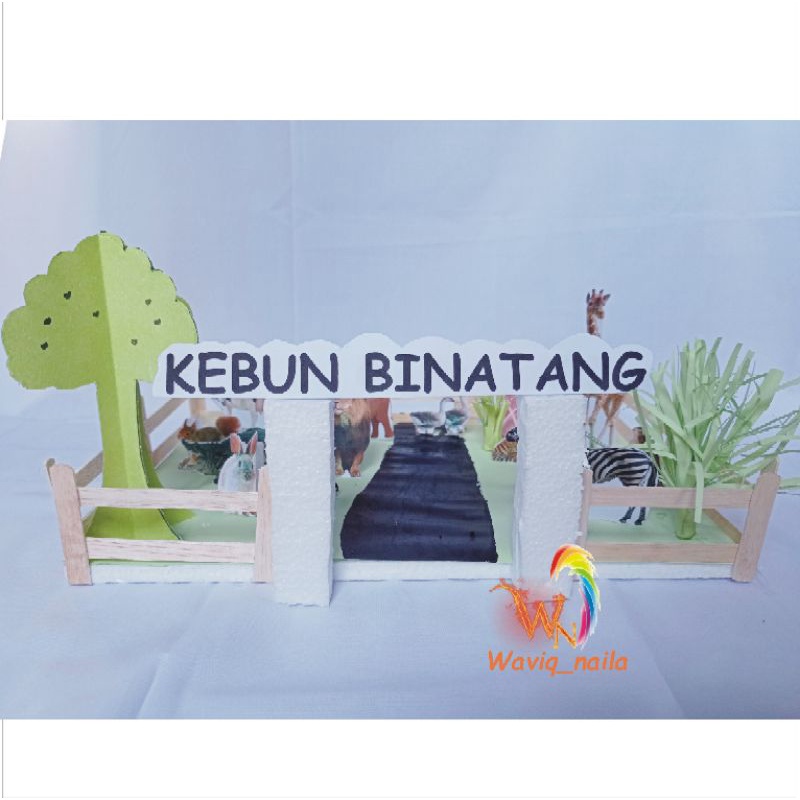 maket kebun binatang 60x40