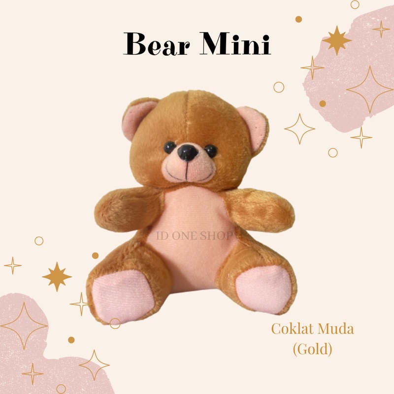 Bear Wisuda 13 dan 15cm / Bear Mini / Boneka Mini / Boneka Bucket / Bear Bucket