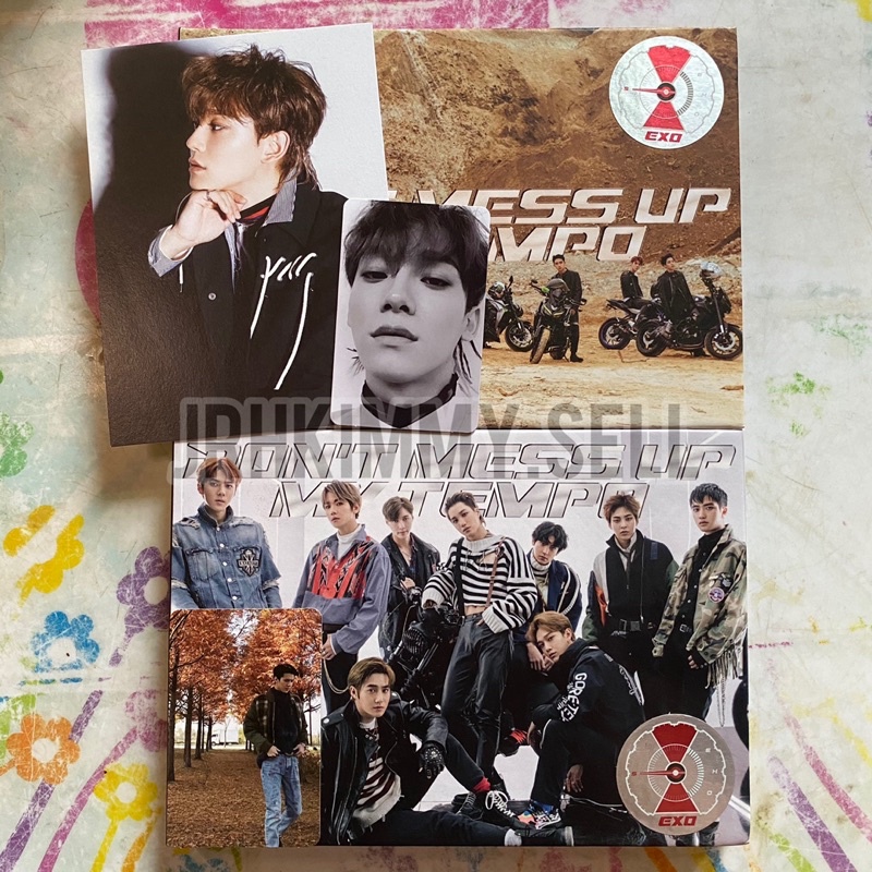 EXO 5th Album DON’T MESS UP MY TEMPO Moderato & Vivace ver. with Chen set & Sehun photocard + poster