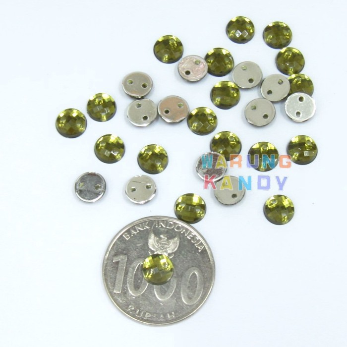 Diamon Akrilik Bulat 6mm ECER 100pc