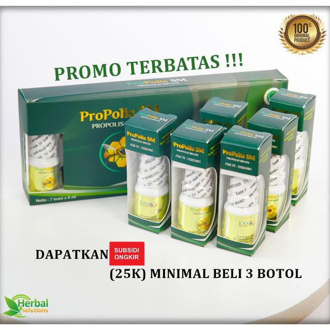 Propolis SM - Obat Tetes Herbal Propolis Brazil Asli
