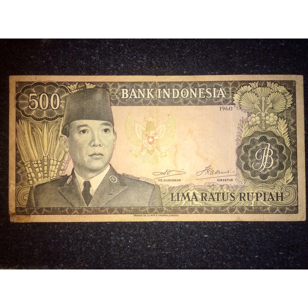 uang 500 soekarno 1960 TDLR