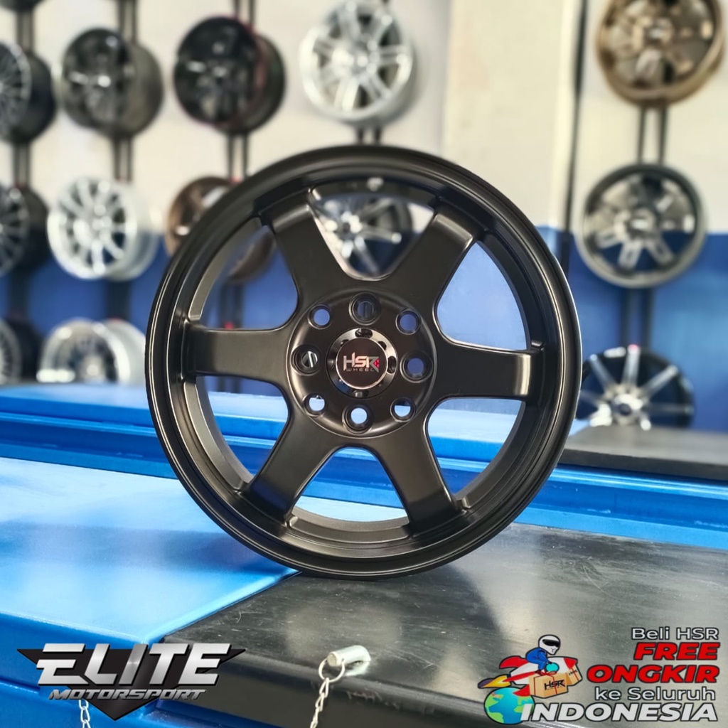 Velg Standar Mobil Avanza Xenia Datsun GO Ring 14x6 Lubang 4 Velg HSR TE37