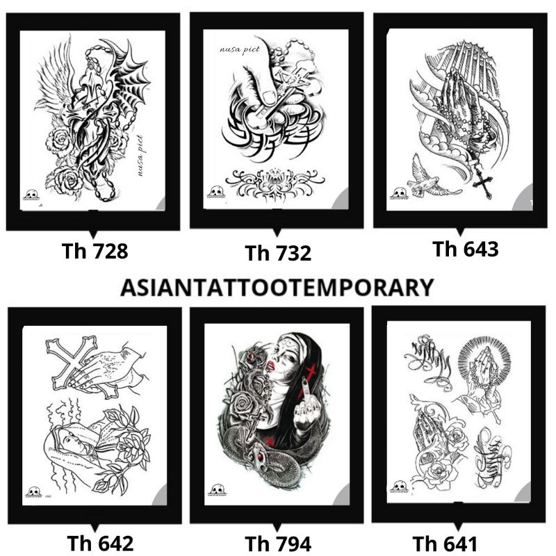 TATTO SALIB TEMPORARY /TATO TEMPORER/TATTO SALIB/TATO ANTI AIR/TATTO BISA HILANG/BUNDA MARIA