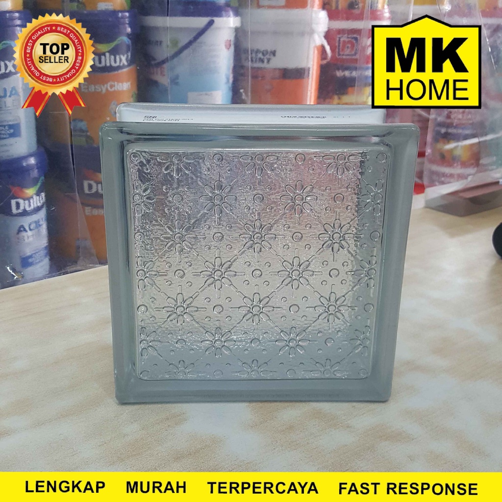 GLASS BLOCK MULIA MOTIF TRUNTUM / BLOCK KACA 95095