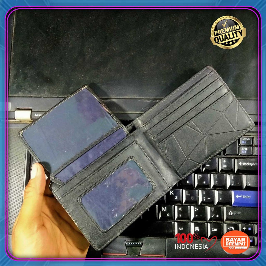 ( Premium) COD Dompet Pria pendek fashionable distro Dompet Kulit sintetik