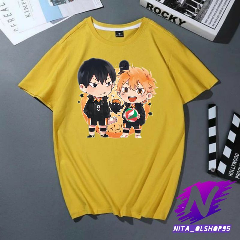 kaos haikyuu baju anak anime haikyuu