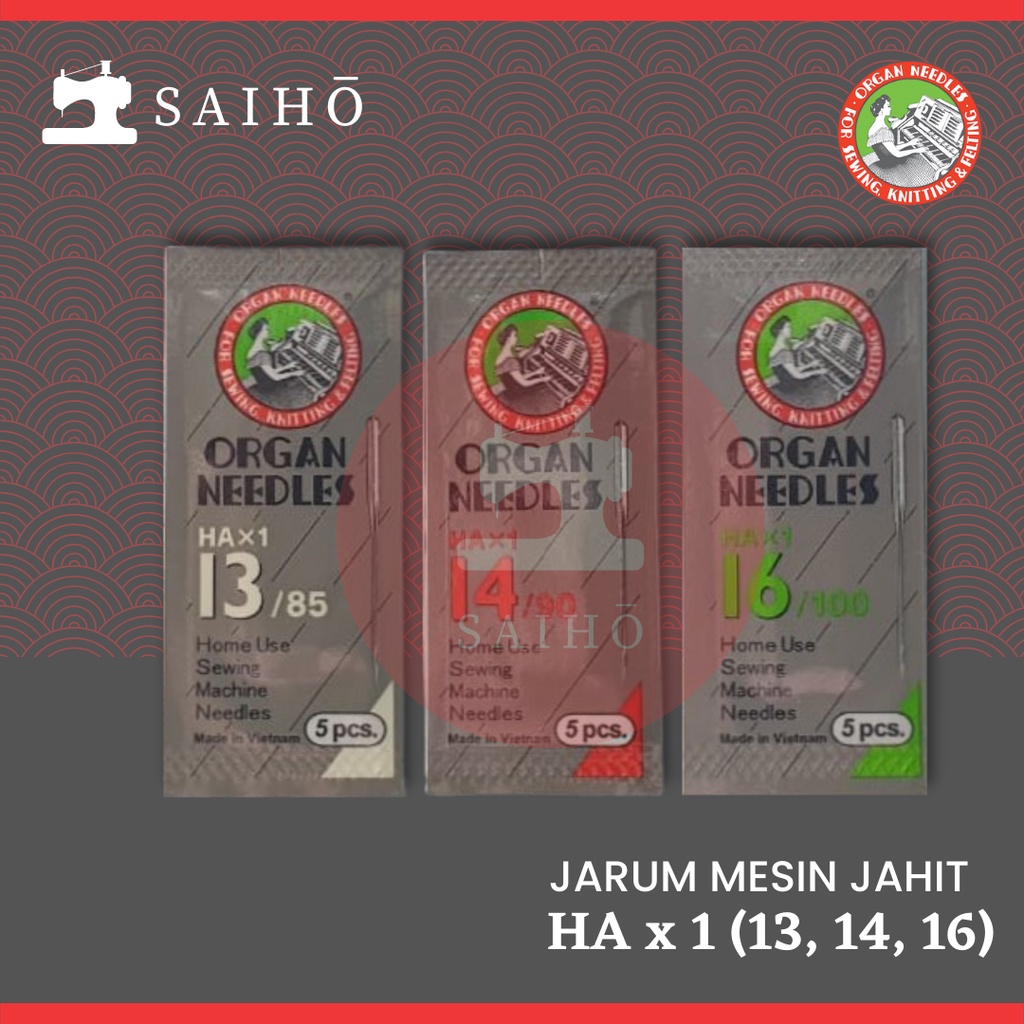 ORGAN Needle HAx1 / HA x 1 - Jarum Mesin Jahit