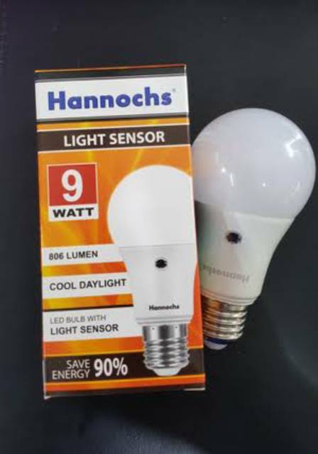 Lampu Led Hannochs Sensor Cahaya 9watt