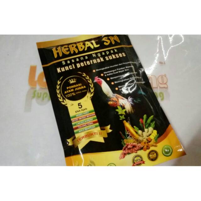 herbal sn 100gr sasana ngapak jamu herbal vitamin doping tenaga ayam tarung