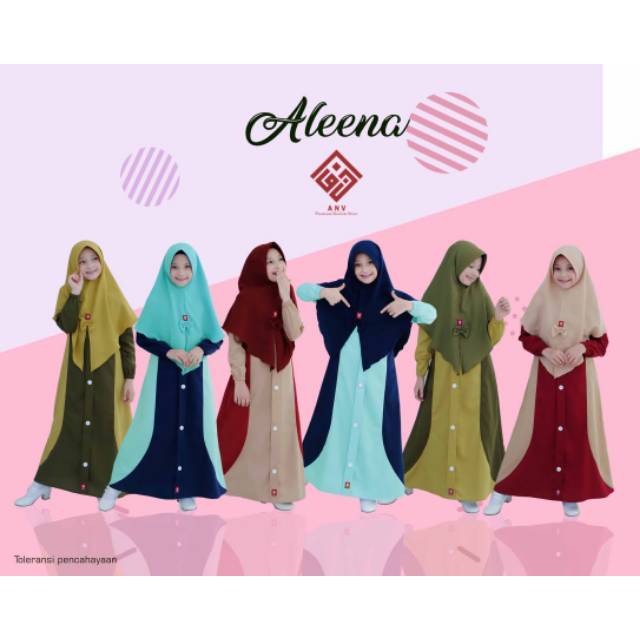 Gamis anak Anv aleena kids junior | Shopee Indonesia