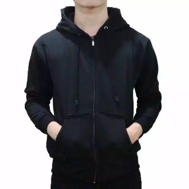 NEW Sweater Jaket Pria Hoodie zipper polos Hijau original premium