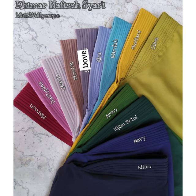 Khimar Pet Syar'i Wollycrepe / Syar'i Wollycrepe lembut