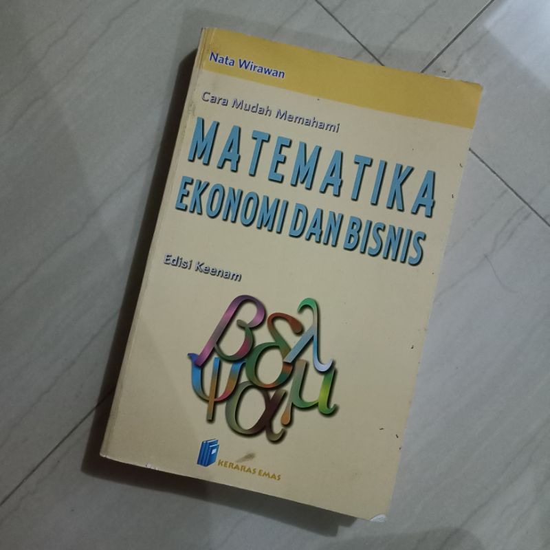 

MATEMATIKA EKONOMI oleh Nata Wirawan