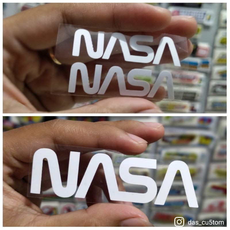 sticker cutting NASA