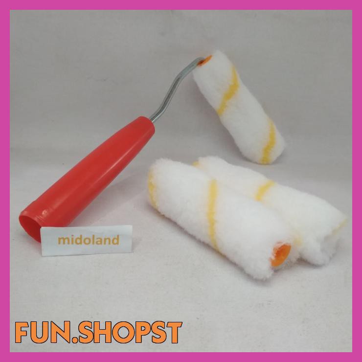 

KUAS ROLL ROL ROLLER CAT BUSA MINI KECIL SET DENGAN REFILL CADANGAN