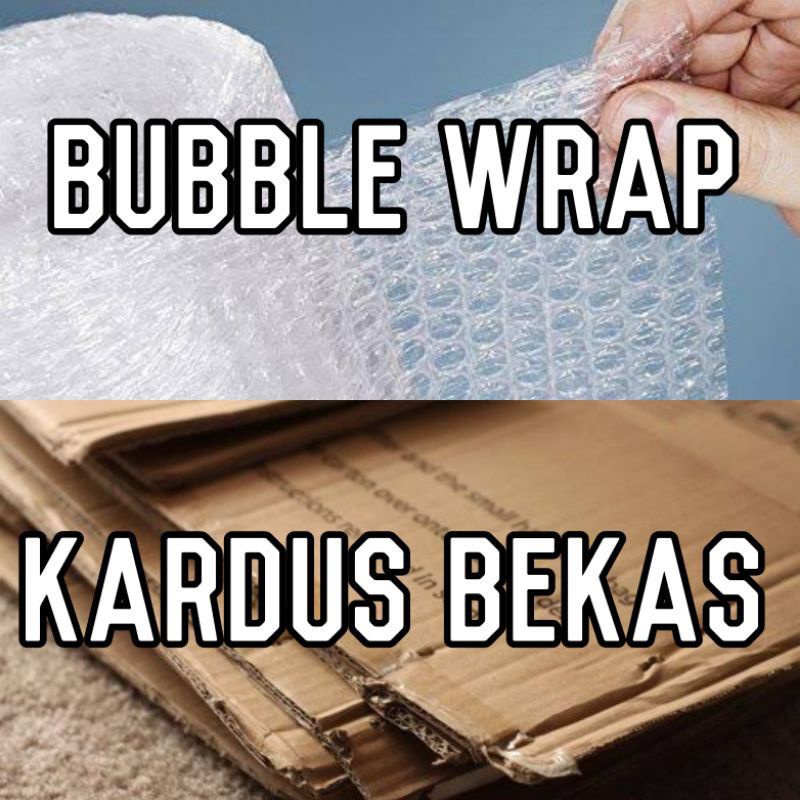 

bfs Bubble wrap / kardus bekas untuk tambahan packing jika memang anda ingin paket dikirim lebih aman