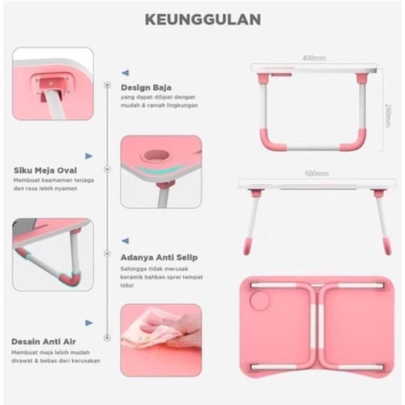 ❤ IJN ❤ PROMO✅MEJA LIPAT /MEJA LAPTOP HANDLE HANDS/MEJA LIPAT ANAK/MEJA LIPAT LAPTOP/meja belajar/meja belajar anak lipat