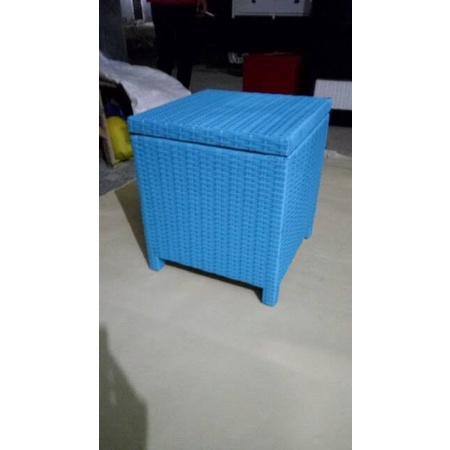 BOX PETI SERBAGUNA FULL ANYAMAN ROTAN SINTETIS