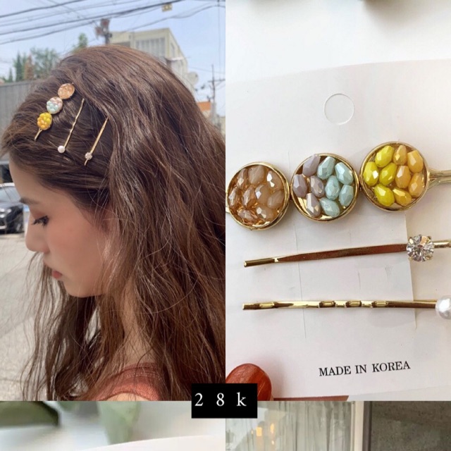 Accesories korea, jepit lucu, jepit rambut, jepit hijab anting lucu, anting bulan,