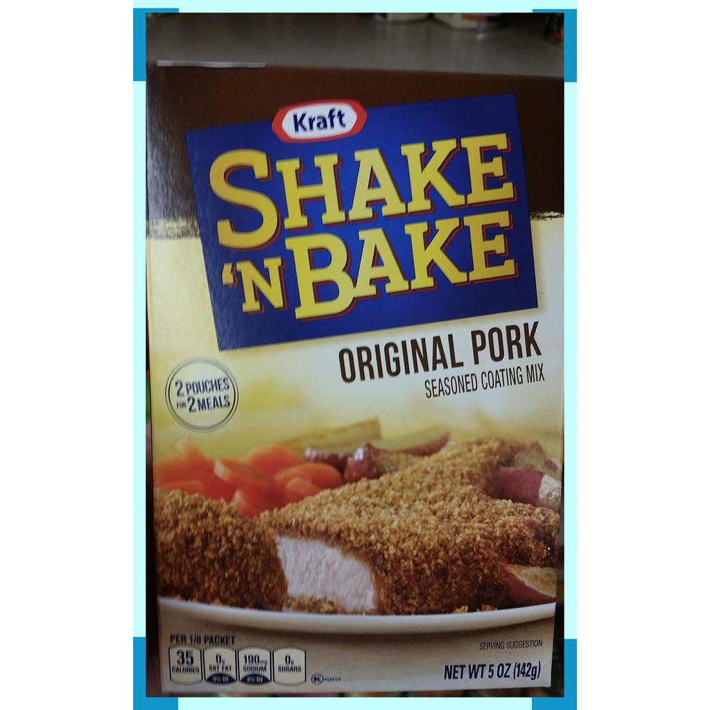 

Kraft | shake n bake | original | pork | 142 gram