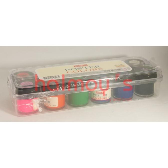 

TERBARUU!! CAT POSTER COLORS DONG - A 12 COLOR ( 10 ML / 15 ML ) TERBARU