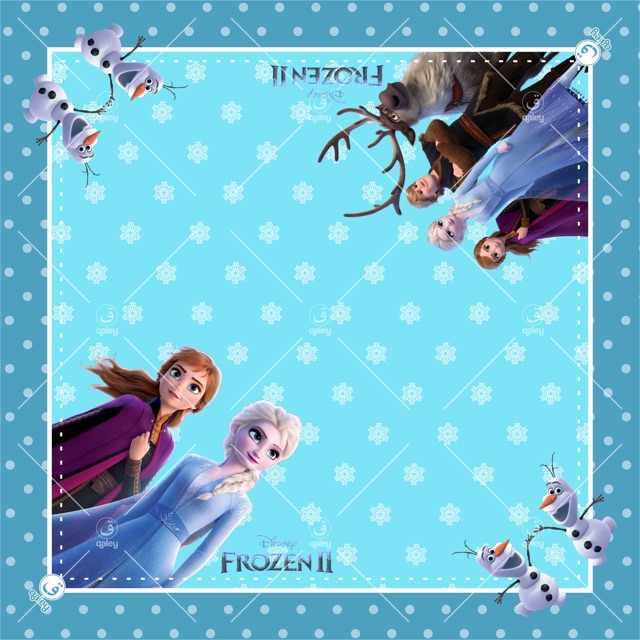 VOAL PRINTING ANAK MOTIF FROZEN II / HIJAB ANAK FROZEN / JILBAB ANAK FROZEN / KERUDUNG FROZEN