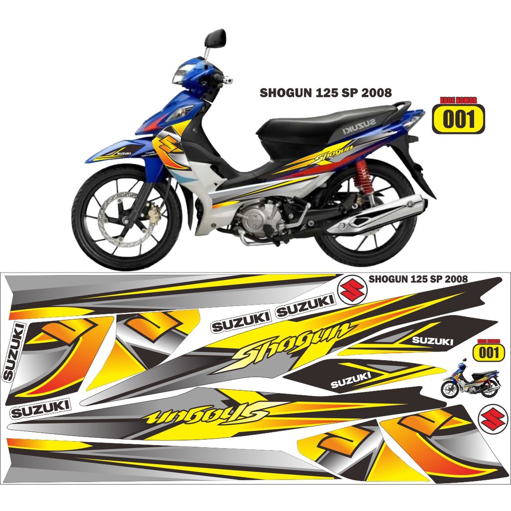 Striping Sticker Variasi Shogun SP 125