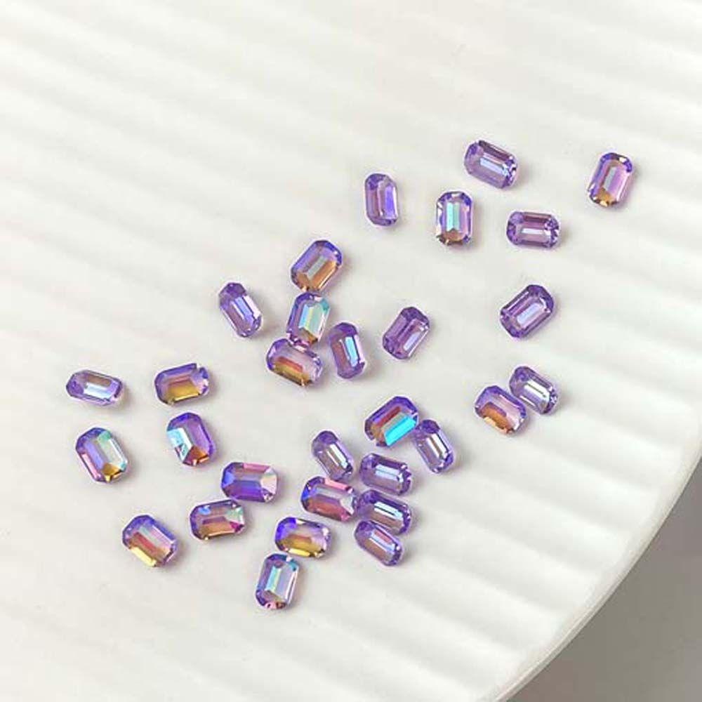 Agustina Aurora Nail Art Rhinestones Warna-Warni Fashion Symphony Candy Color Nail Ornament 3D Perhiasan Kuku