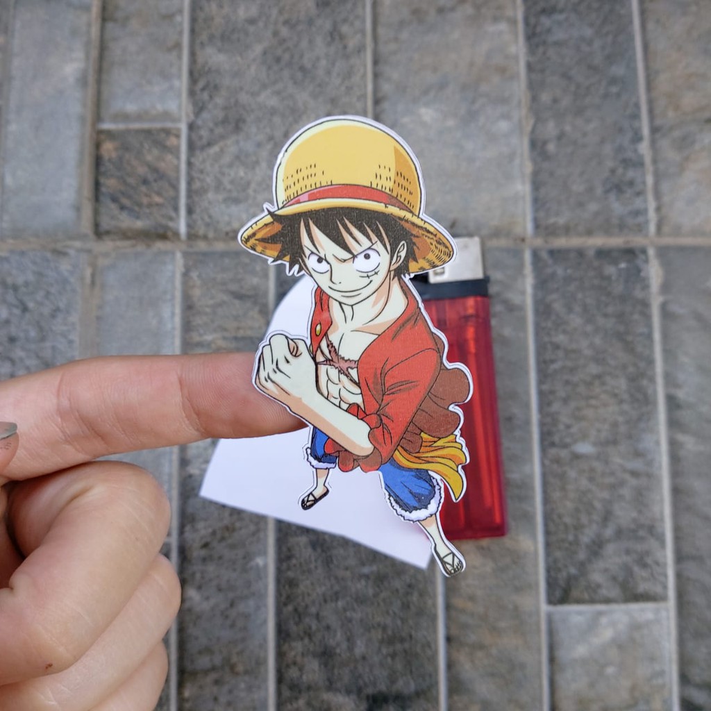 Jual Stiker Vinyl Luffy One Piece Karakter Motor Helm Laptop Case