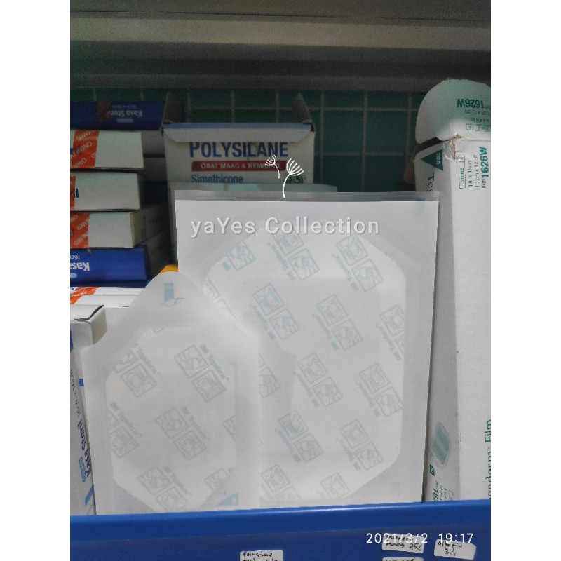 Tegaderm 10 x 12 cm - 6 x 7 cm 1626W Plaster plester bening anti air tutup luka tusuk infus alat p3k