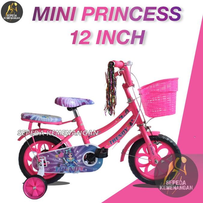 Sepeda Anak Perempuan Ban Eva Ukuran 12 Inch