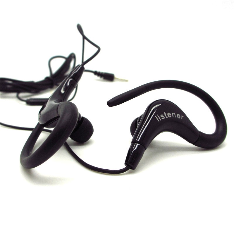 Earphone Sport Extra Bass Handsfree dengan Microphone - Black