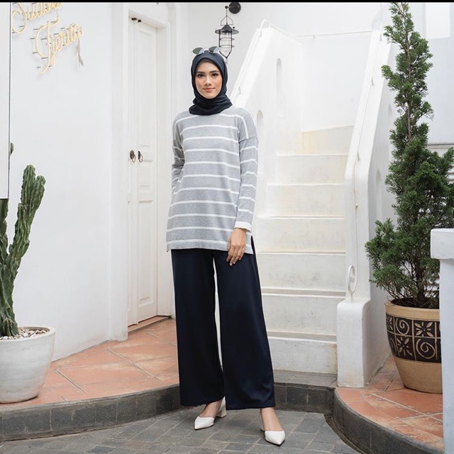 Stripes Cotton Sweater By Heaven Lights