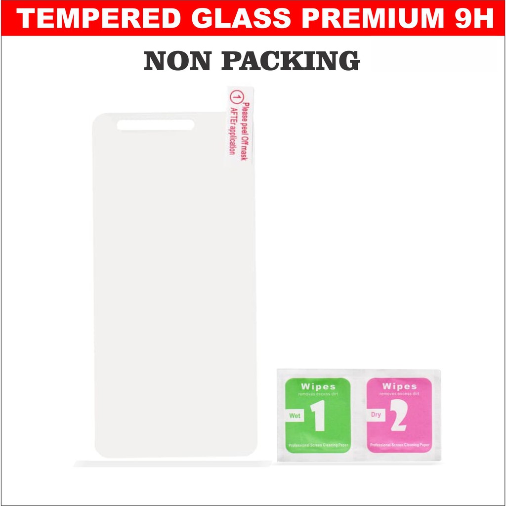 [NON PACKING] Tempered Glass 9H For Oppo Xiaomi Realme Samsung Vivo Iphone  Infinix All Type