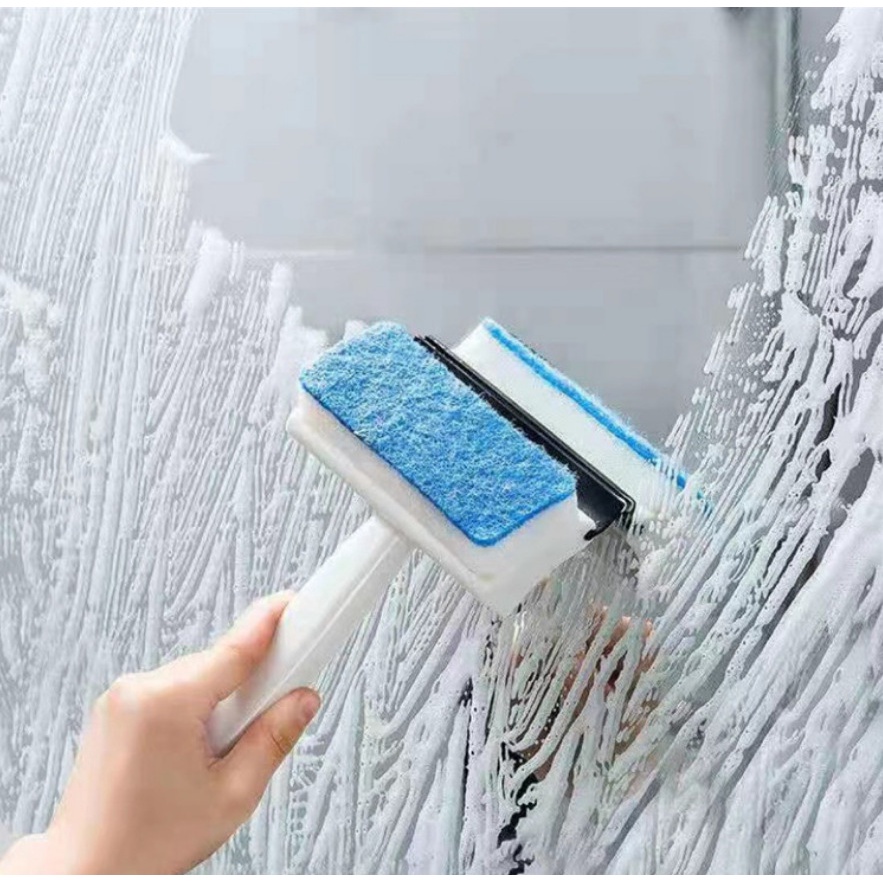JOS0079 Pembersih Kaca 2 in 1 Glass Brush Mirror Cleaner Wiper Cleaning Tool