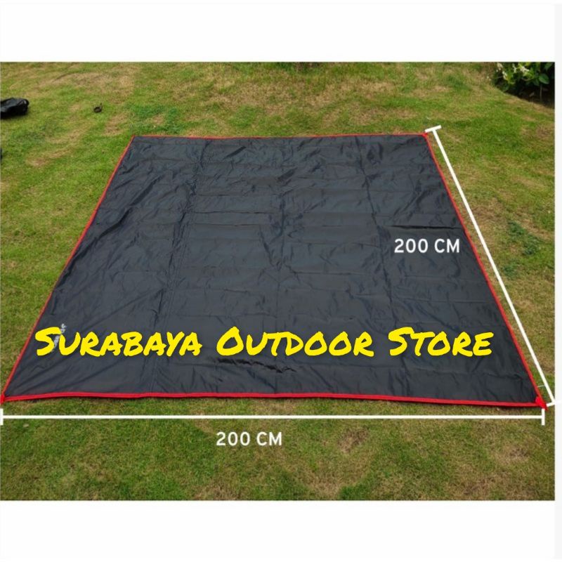 Footprint Tenda Waterproof size 200x200 cm alas tenda adventure tikar camping Outdoor/tikar picnik /