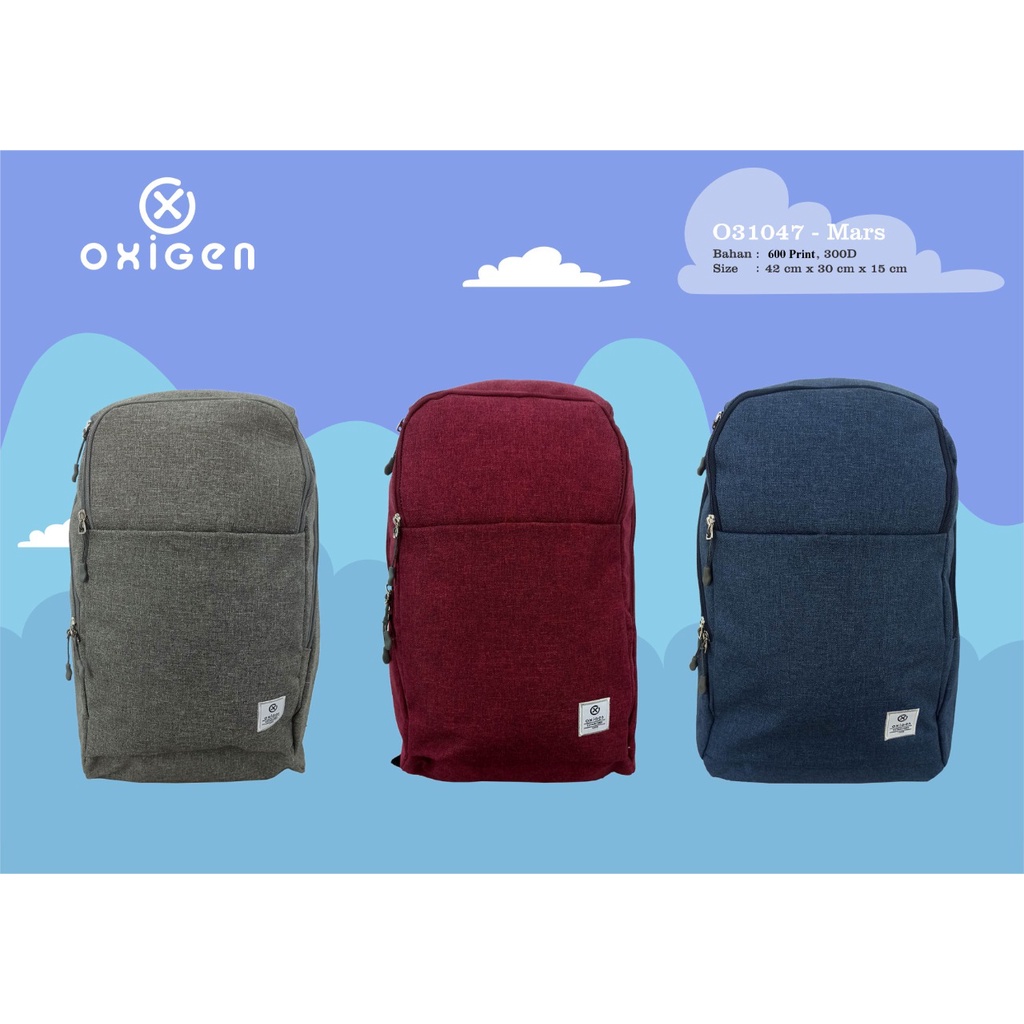 Tas Ransel Backpack Sekolah Oxigen Original Mars 031047