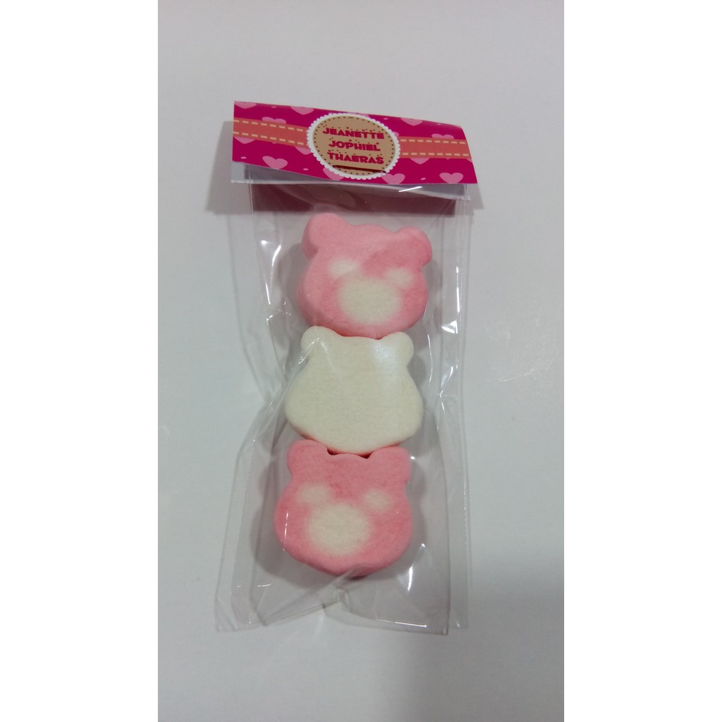 

Marshmallow souvenir ultah / Souvenir Ulang Tahun / desert table