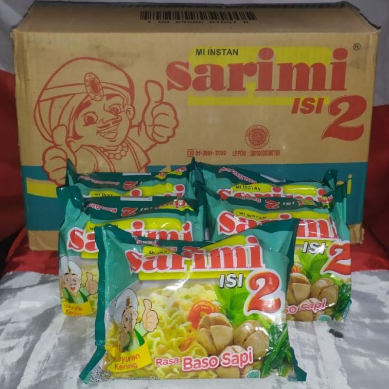 

Sarimi 2 Baso isi 24 bks per karton