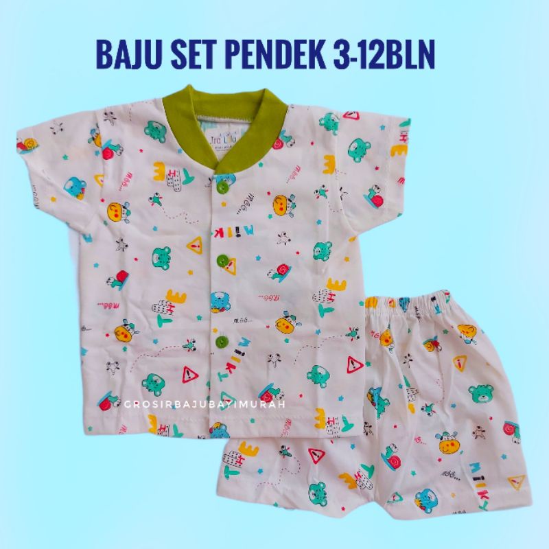 baju bayi setelan TRALALA PENDEK