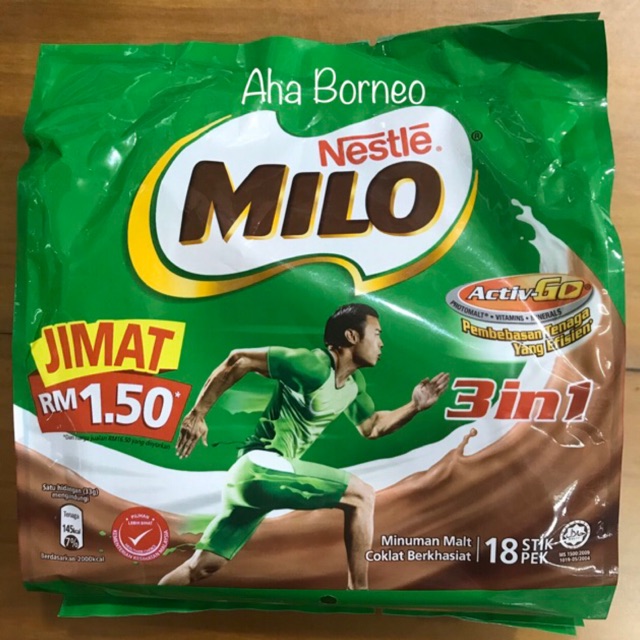 

Milo Sachet 3 in 1 M4l4ysia 18Stik Stik Activ-Go / Minuman Coklat