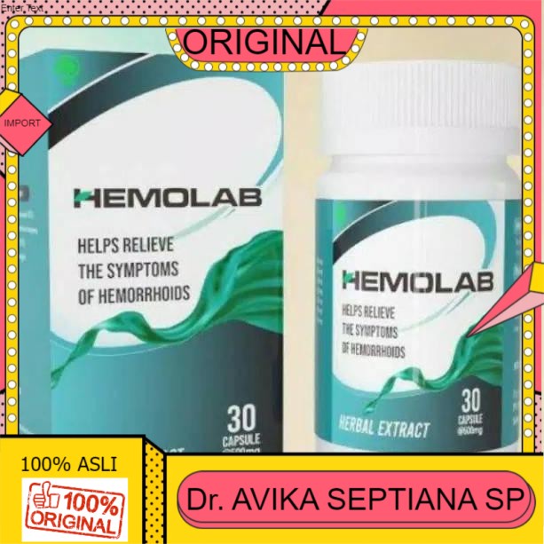 100% ASLI ㅖ Hemolab obat wasir herbal original HEMOLAB の