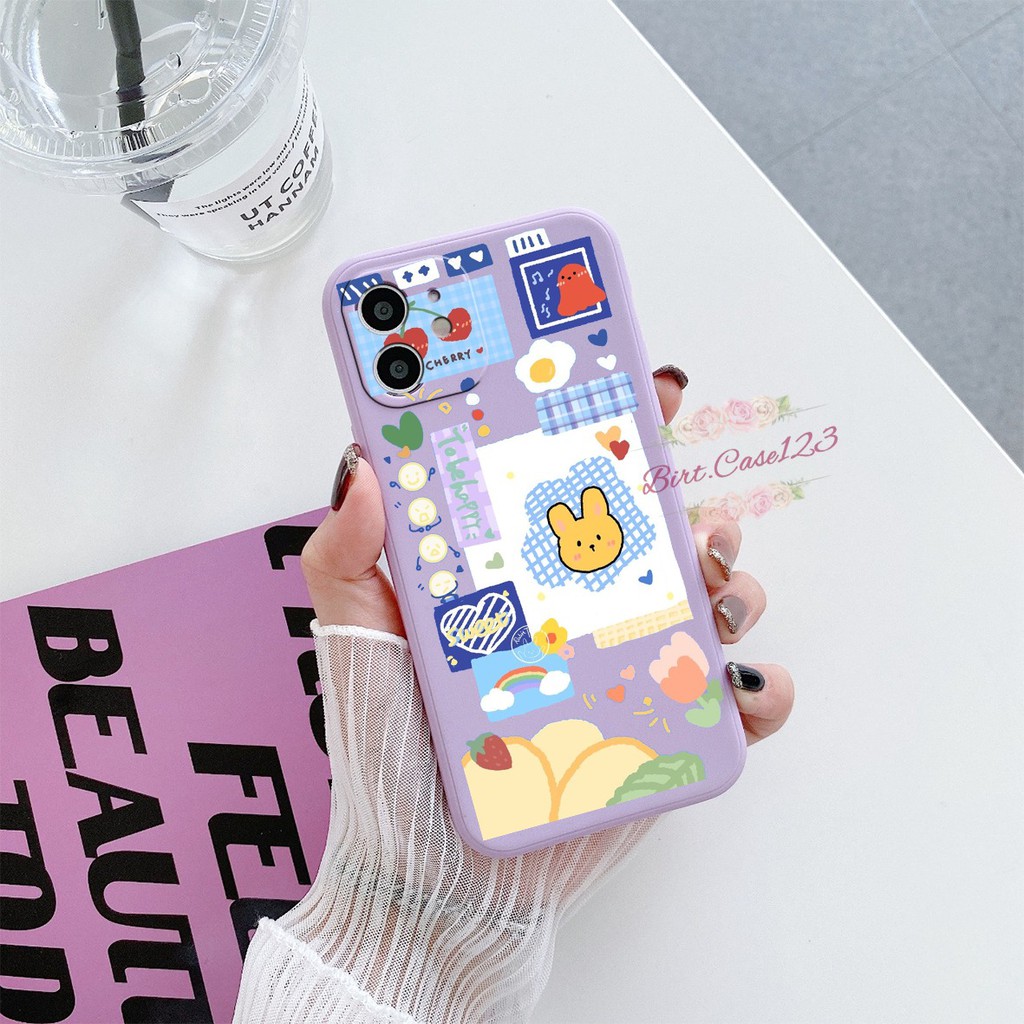 CASE CASING SOFTCASE SILIKON MACARON PELINDUNG KAMERA COLLAGE OPPO VIVO SAMSUNG XIAOMI REALME IPHONE ALL TYPE BC6055