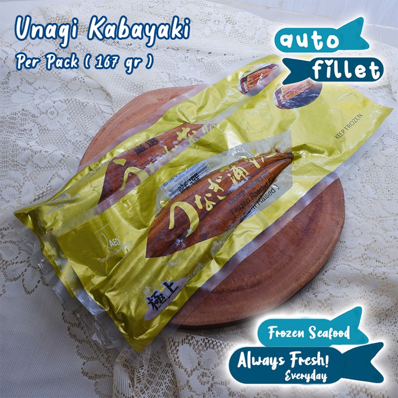 

UNAGI READY TO COOK PER PACK FROZEN FRESH KUALITAS PREMIUM MURAH GRAB GOSEND